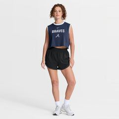 Atlanta Braves Nike Women's Primetime Loose Dri-FIT Cropped Tank Top - MLB Tanks