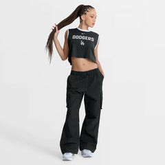 Los Angeles Dodgers Nike Women's Primetime Loose Dri-FIT Cropped Tank Top - MLB Tanks