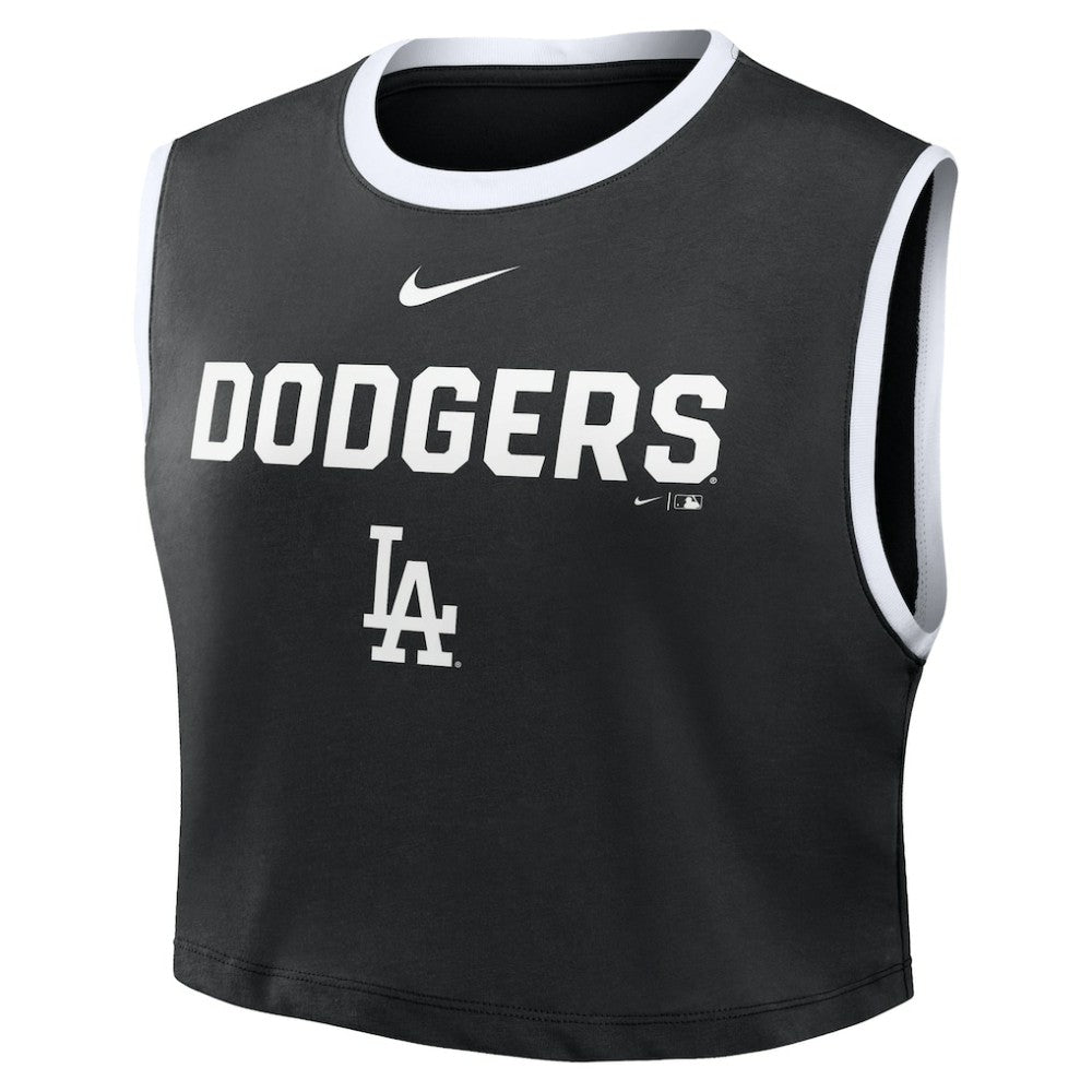 Los Angeles Dodgers Nike Women's Primetime Loose Dri-FIT Cropped Tank Top - MLB Tanks