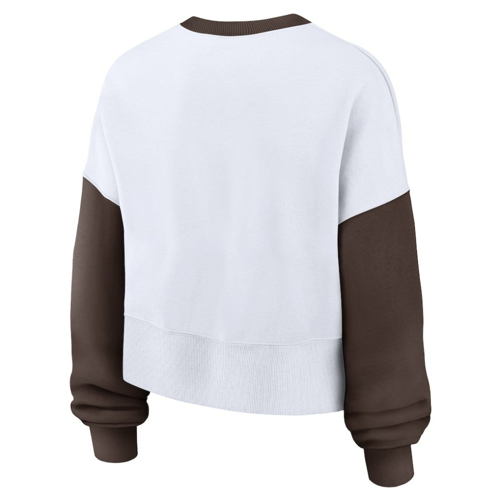 San Diego Padres Nike Women's Oversized High Hip Fleece Sweatshirt - MLB Sweatshirts