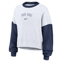 Boston Red Sox Nike Women's Oversized High Hip Fleece Sweatshirt - MLB Sweatshirts