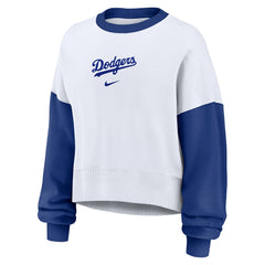 Los Angeles Dodgers Nike Women's Oversized High Hip Fleece Sweatshirt - MLB Sweatshirts