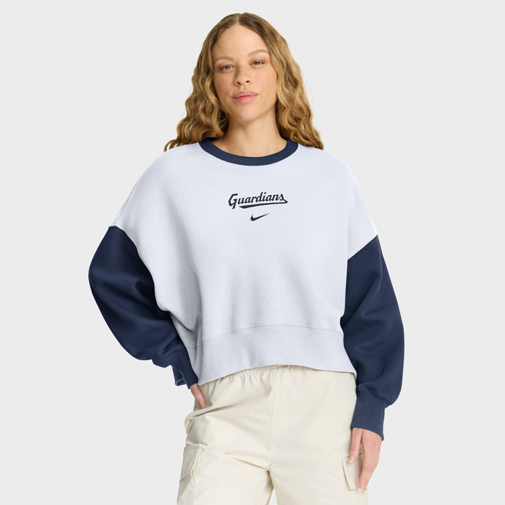 Cleveland Guardians Nike Women's Oversized High Hip Fleece Sweatshirt - MLB Sweatshirts