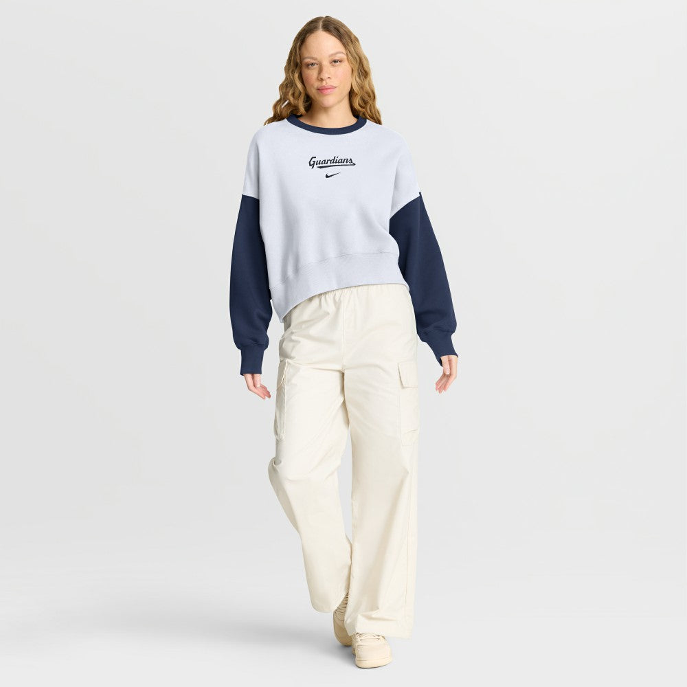 Cleveland Guardians Nike Women's Oversized High Hip Fleece Sweatshirt - MLB Sweatshirts