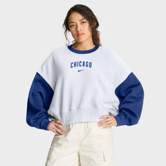 Chicago Cubs Nike Women's Oversized High Hip Fleece Sweatshirt - MLB Sweatshirts
