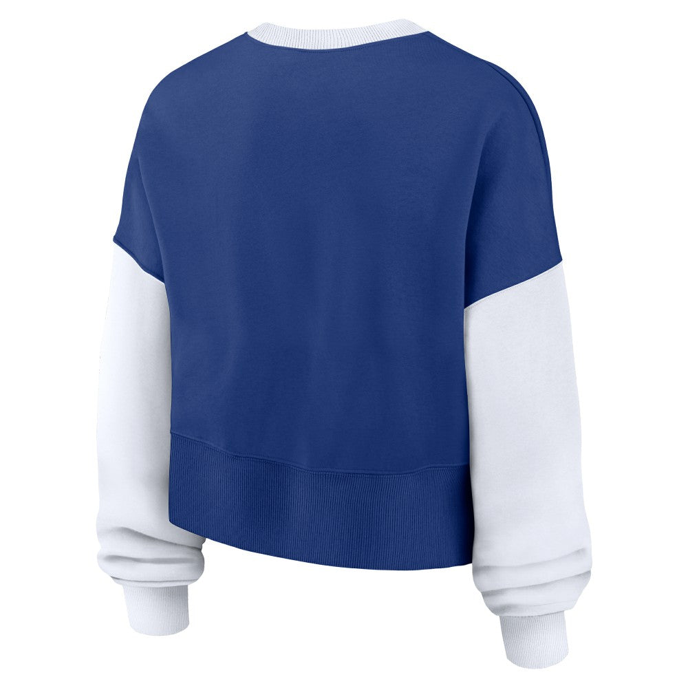 New York Mets Nike Women's Oversized High Hip Fleece Sweatshirt - MLB Sweatshirts