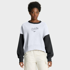 Baltimore Orioles Nike Women's Oversized High Hip Fleece Sweatshirt - MLB Sweatshirts
