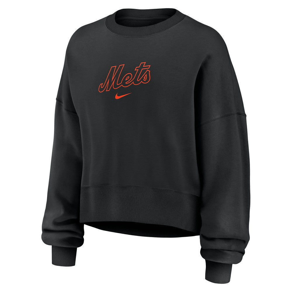 New York Mets Nike Women's Oversized Primetime Sweatshirt - MLB Sweatshirts