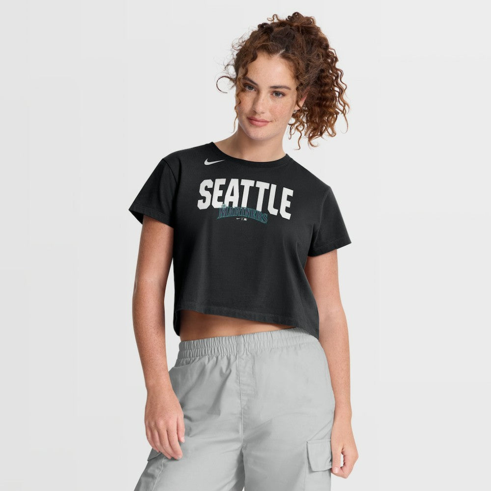 Seattle Mariners Nike Women's Mod Cropped T-Shirt - MLB T-shirts