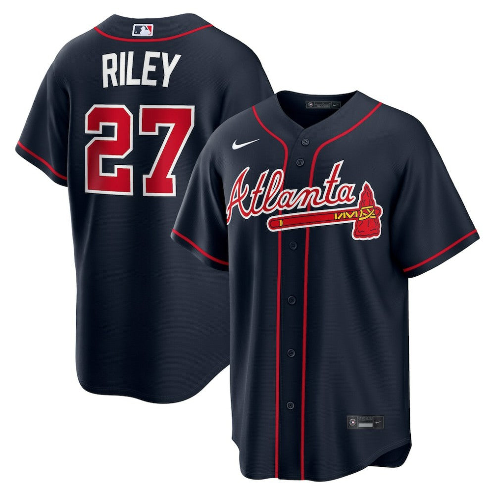 Austin Riley Atlanta Braves Nike Alternate Replica Jersey - MLB Jerseys