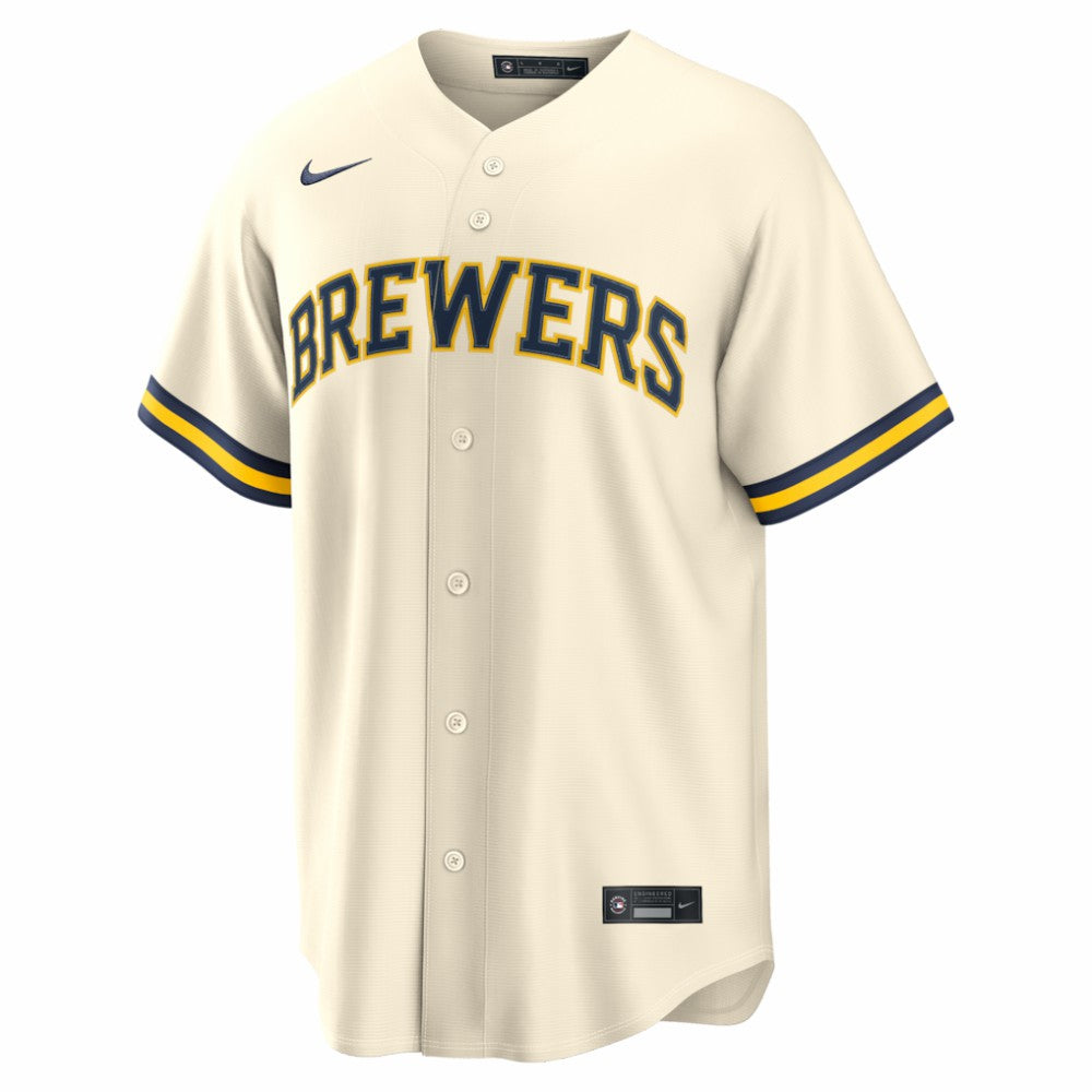 Jackson Chourio Milwaukee Brewers Nike Home Replica Jersey - MLB Jerseys