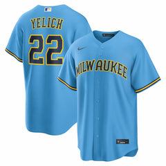 Christian Yelich Milwaukee Brewers Nike Road Replica Jersey - MLB Jerseys
