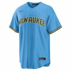 Jackson Chourio Milwaukee Brewers Nike Road Replica Jersey - MLB Jerseys