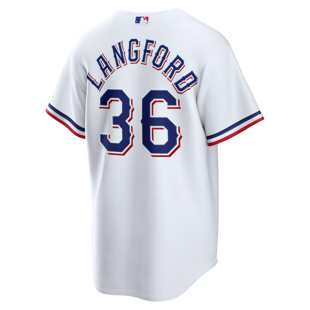 Wyatt Langford Texas Rangers Nike Home Replica Jersey - MLB Jerseys