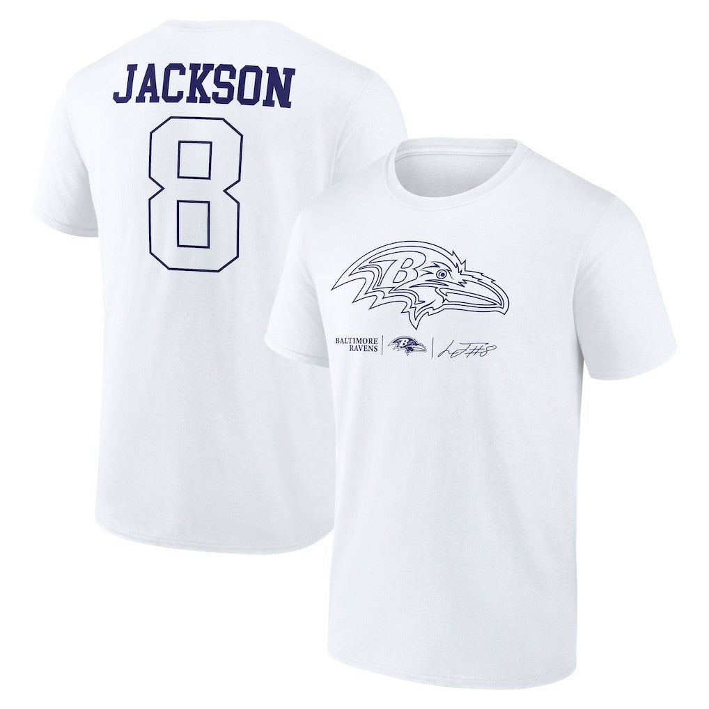 Baltimore Ravens Lamar Jackson  Tonal Name & Number T-Shirt | NFL Near me