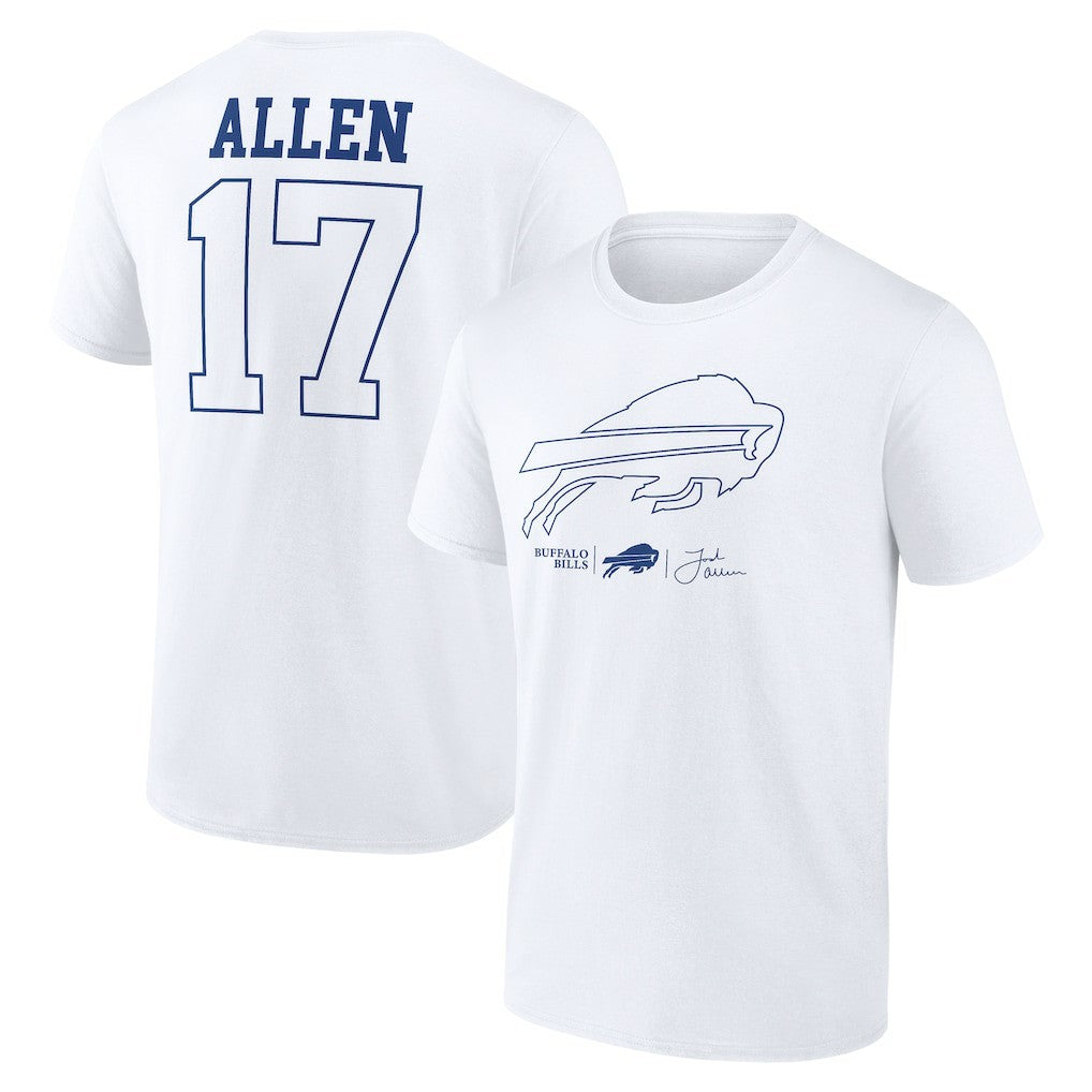 Buffalo Bills Josh Allen  Tonal Name & Number T-Shirt | NFL Discount