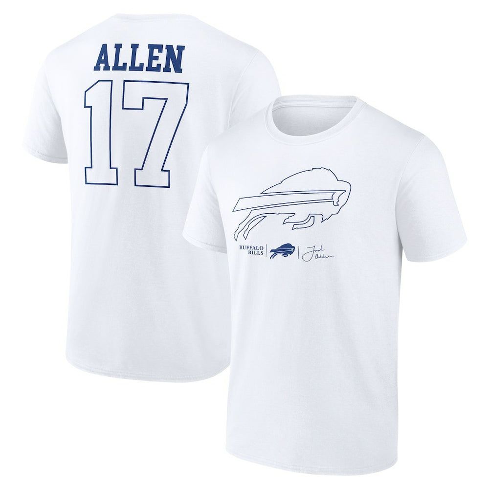 Buffalo Bills Josh Allen  Tonal Name & Number T-Shirt | NFL Discount