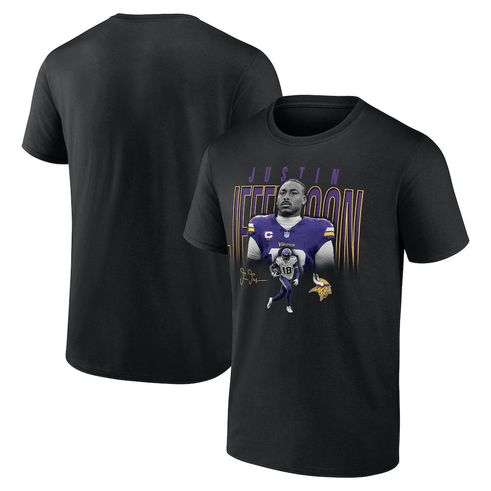 Minnesota Vikings Justin Jefferson  Humble Shadow Player T-Shirt | NFL New