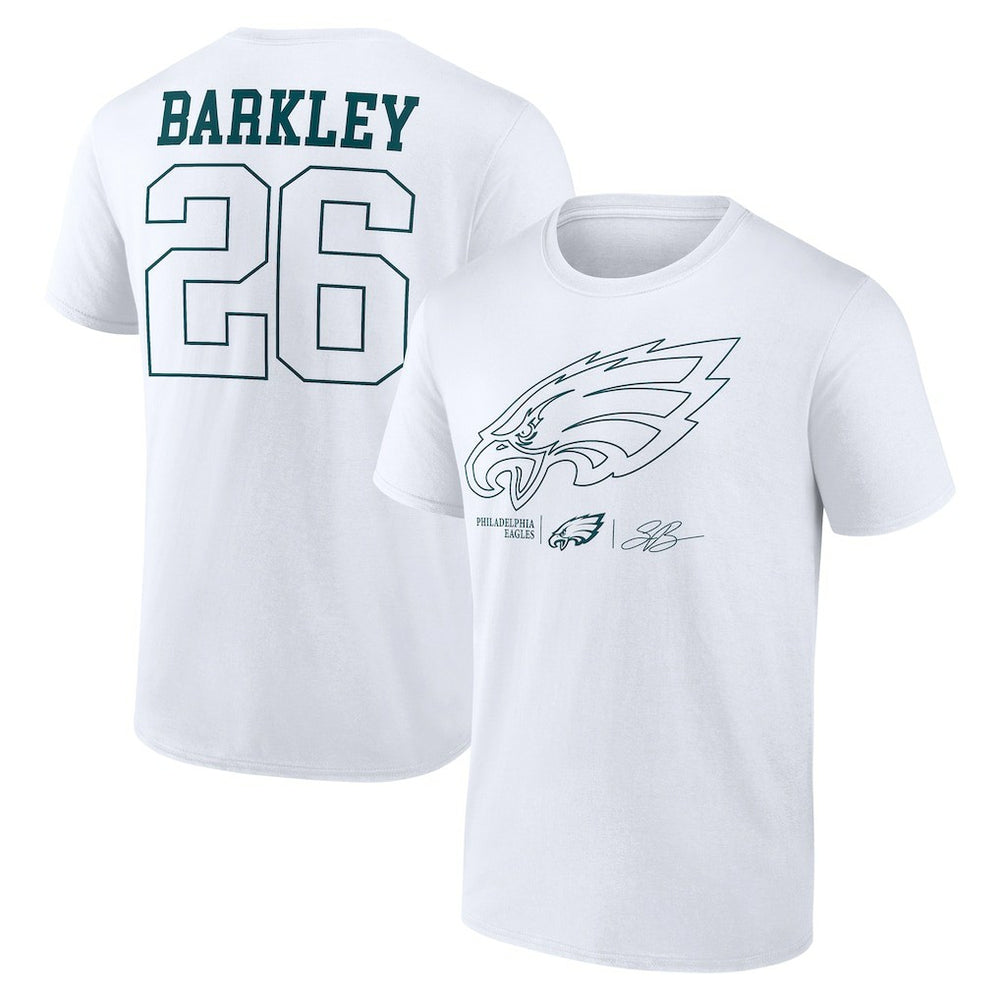 Philadelphia Eagles Saquon Barkley  Tonal Name & Number T-Shirt | NFL Outlet