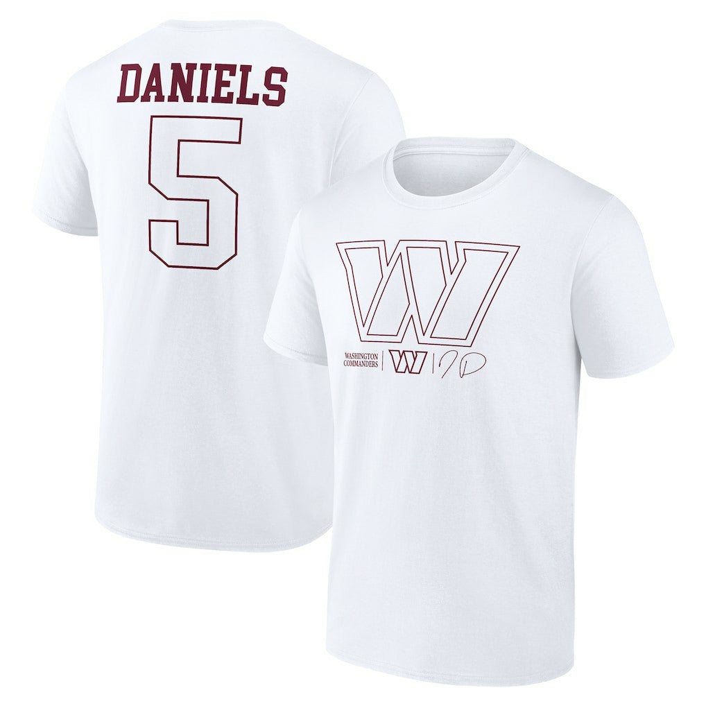 Washington Commanders Jayden Daniels  Tonal Name & Number T-Shirt | NFL Near me