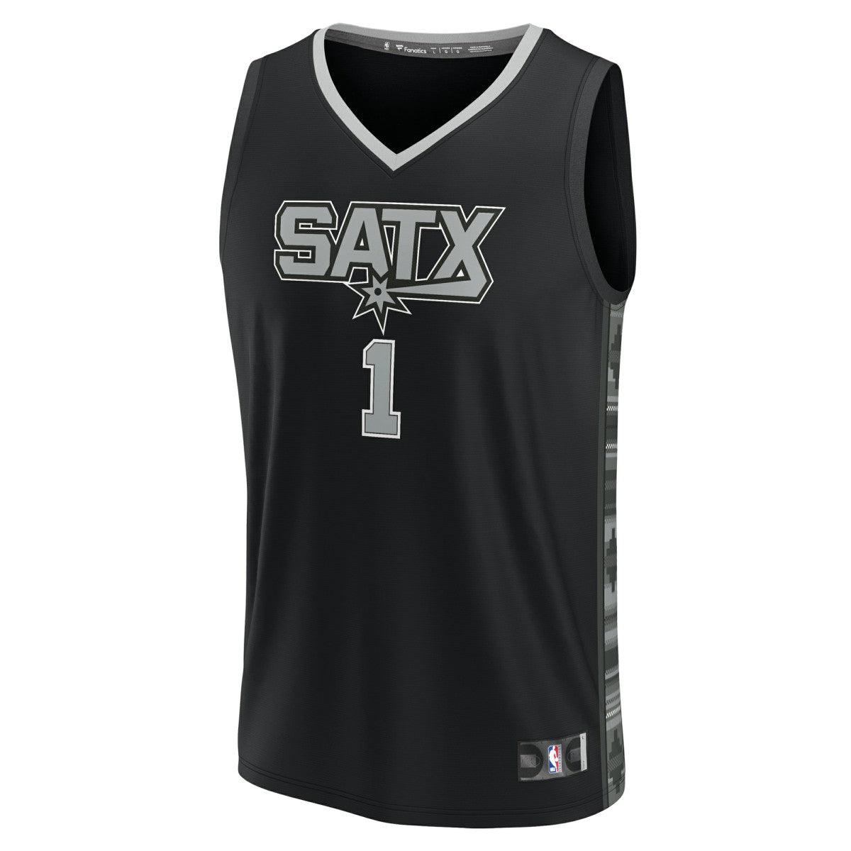 Black Victor Wembanyama San Antonio Spurs Fast Break Replica Player Jersey | NBA