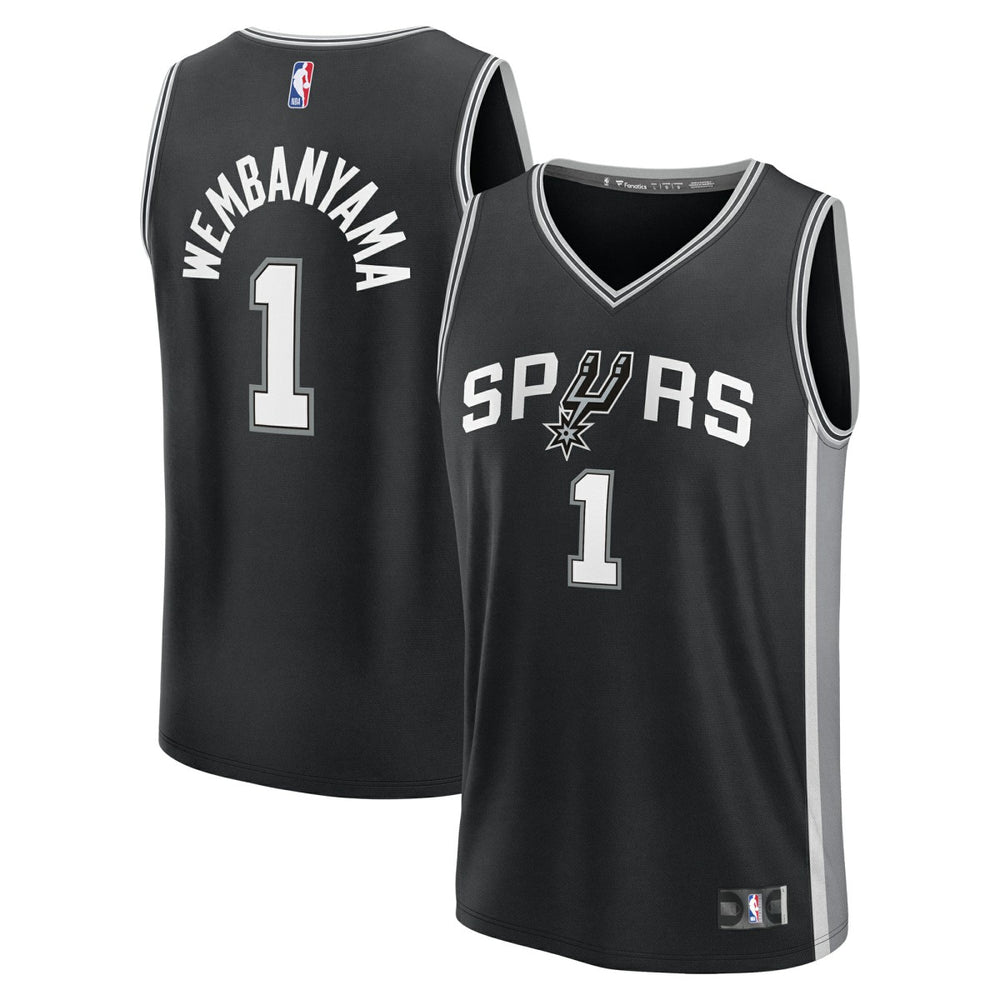 Black Victor Wembanyama San Antonio Spurs Youth Fast Break Replica Player Jersey | NBA