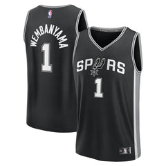 Black Victor Wembanyama San Antonio Spurs Youth Fast Break Replica Player Jersey | NBA