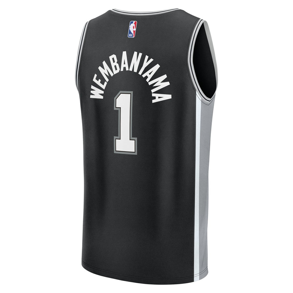 Black Victor Wembanyama San Antonio Spurs Youth Fast Break Replica Player Jersey | NBA