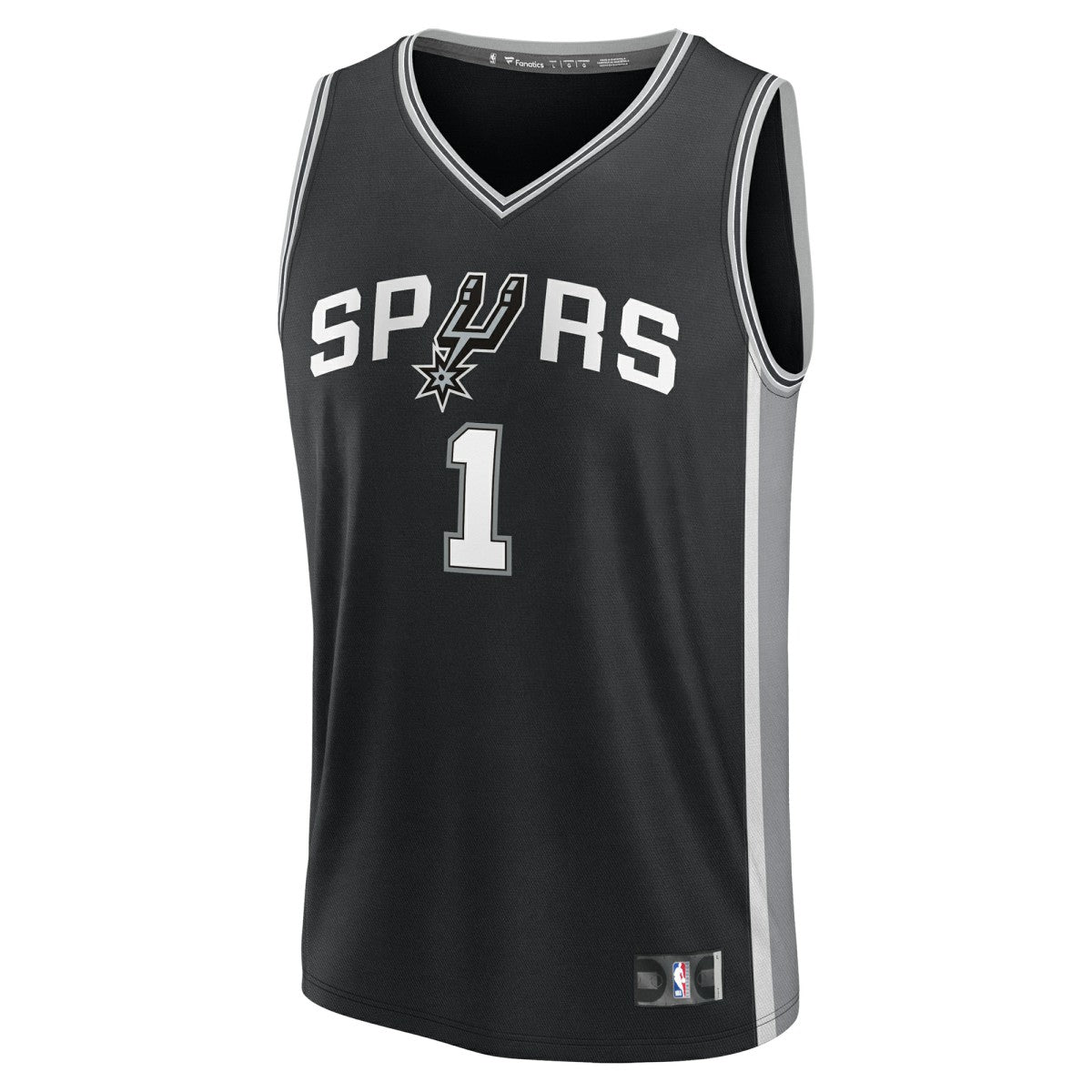 Black Victor Wembanyama San Antonio Spurs Fast Break Replica Player Jersey | NBA