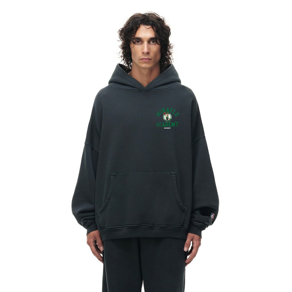 Heather Black Boston Celtics Unisex Miracle Academy x NBA Collection Vintage Sunfade Hoodie | NBA