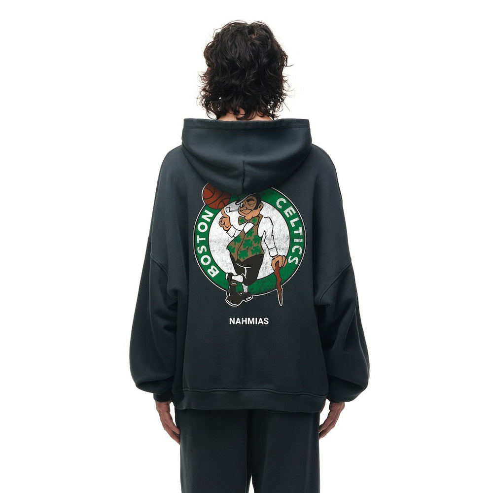Heather Black Boston Celtics Unisex Miracle Academy x NBA Collection Vintage Sunfade Hoodie | NBA