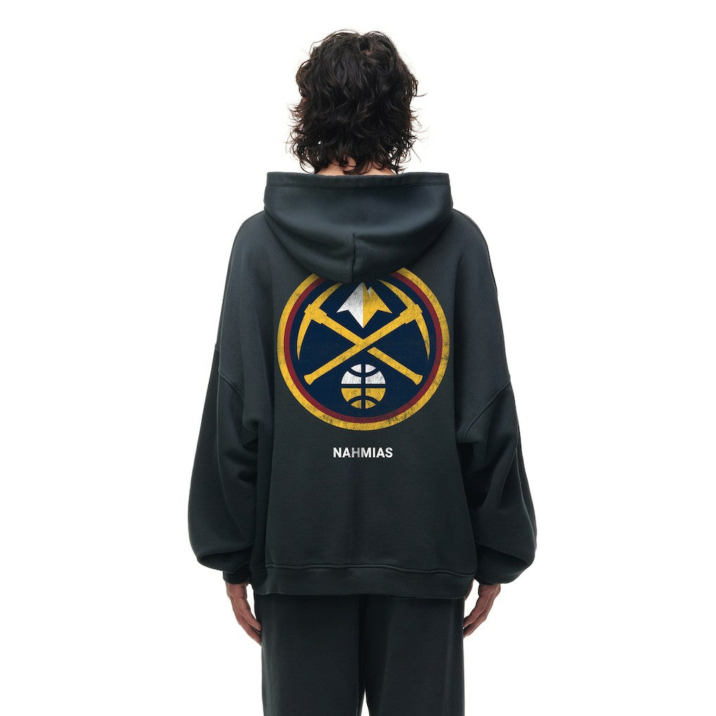 Heather Black Denver Nuggets Unisex Miracle Academy x NBA Collection Vintage Sunfade Hoodie sale | NBA