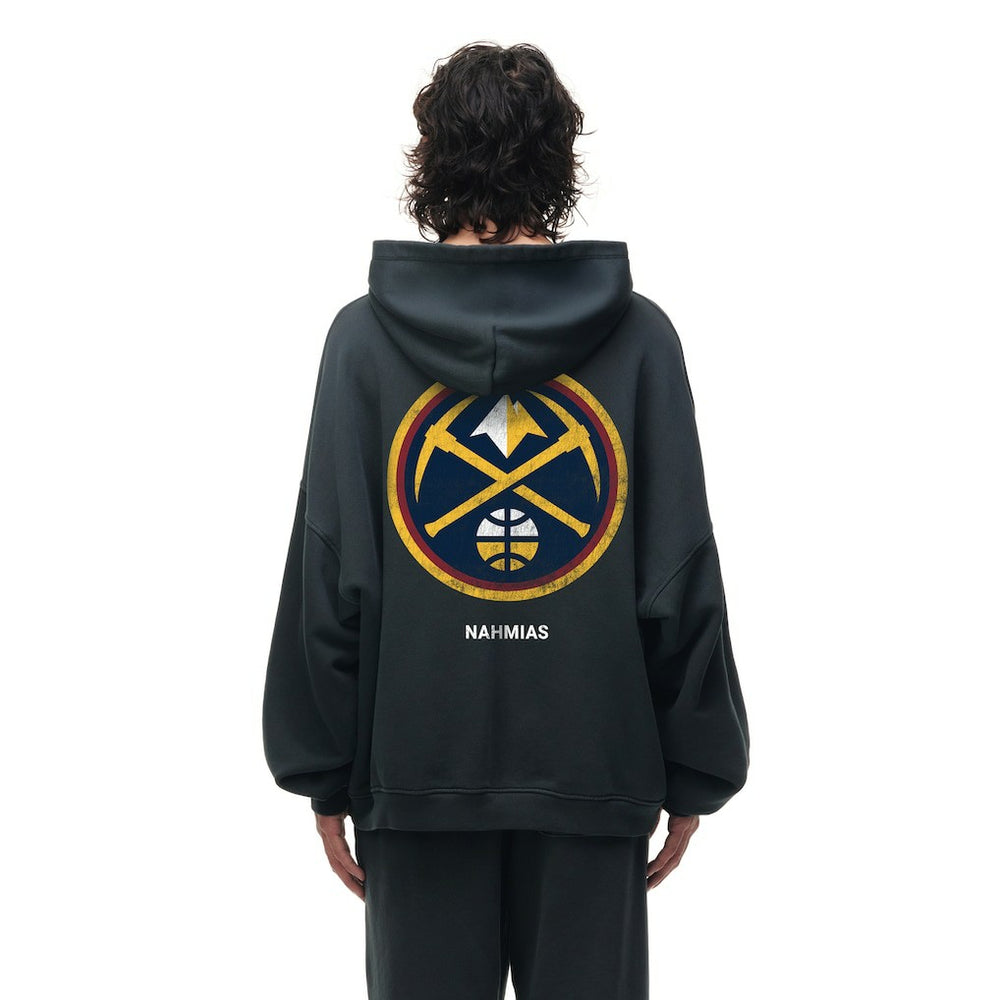 Heather Black Denver Nuggets Unisex Miracle Academy x NBA Collection Vintage Sunfade Hoodie sale | NBA