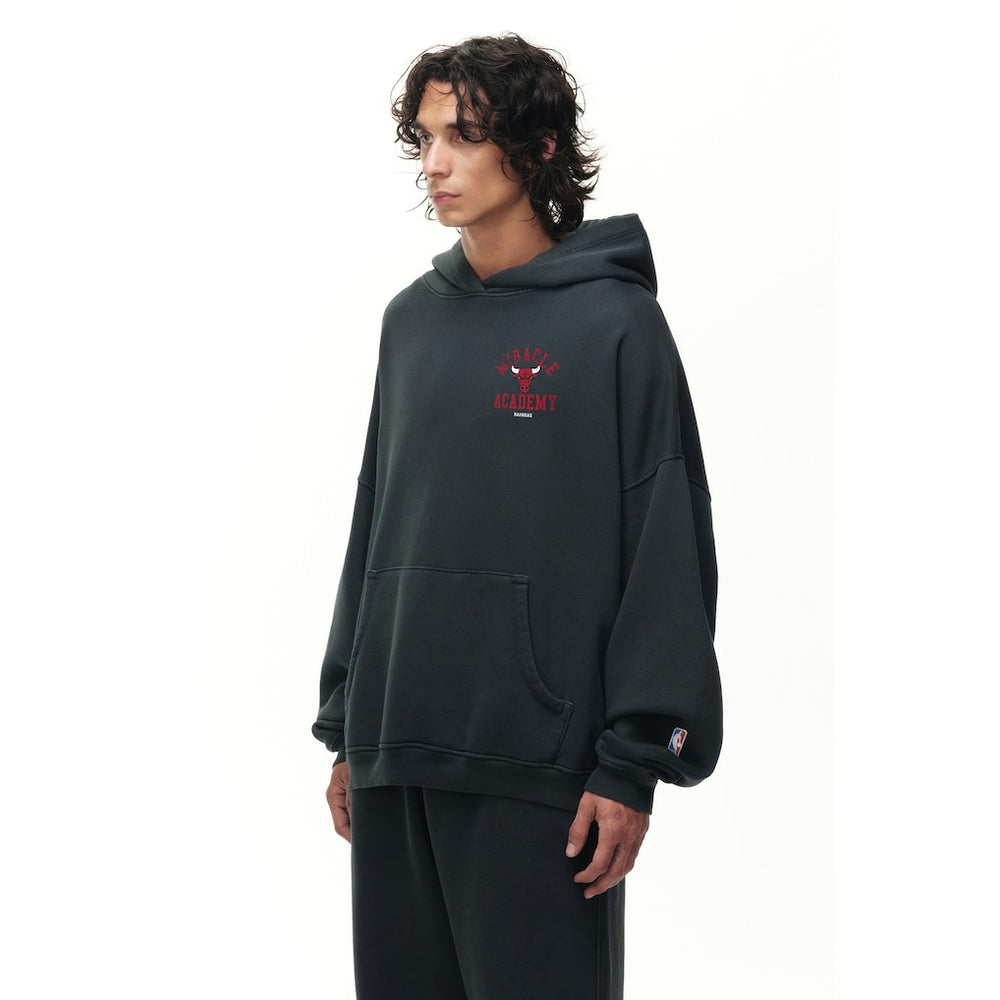 Heather Black Chicago Bulls Unisex Miracle Academy x NBA Collection Vintage Sunfade Hoodie | NBA