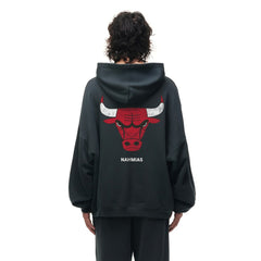 Heather Black Chicago Bulls Unisex Miracle Academy x NBA Collection Vintage Sunfade Hoodie | NBA