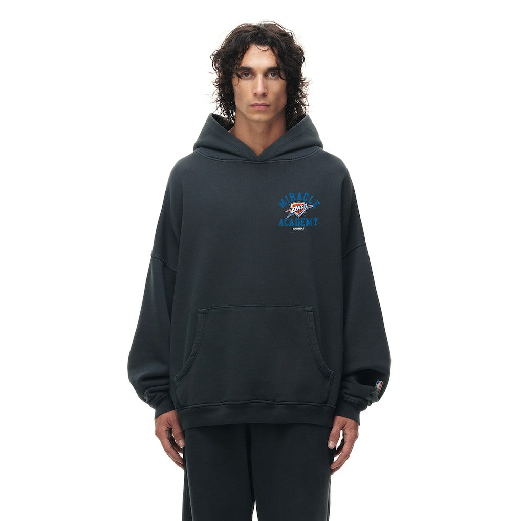 Heather Black Oklahoma City Thunder Unisex Miracle Academy x NBA Collection Vintage Sunfade Hoodie | NBA