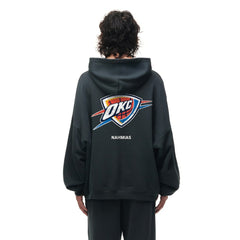 Heather Black Oklahoma City Thunder Unisex Miracle Academy x NBA Collection Vintage Sunfade Hoodie | NBA