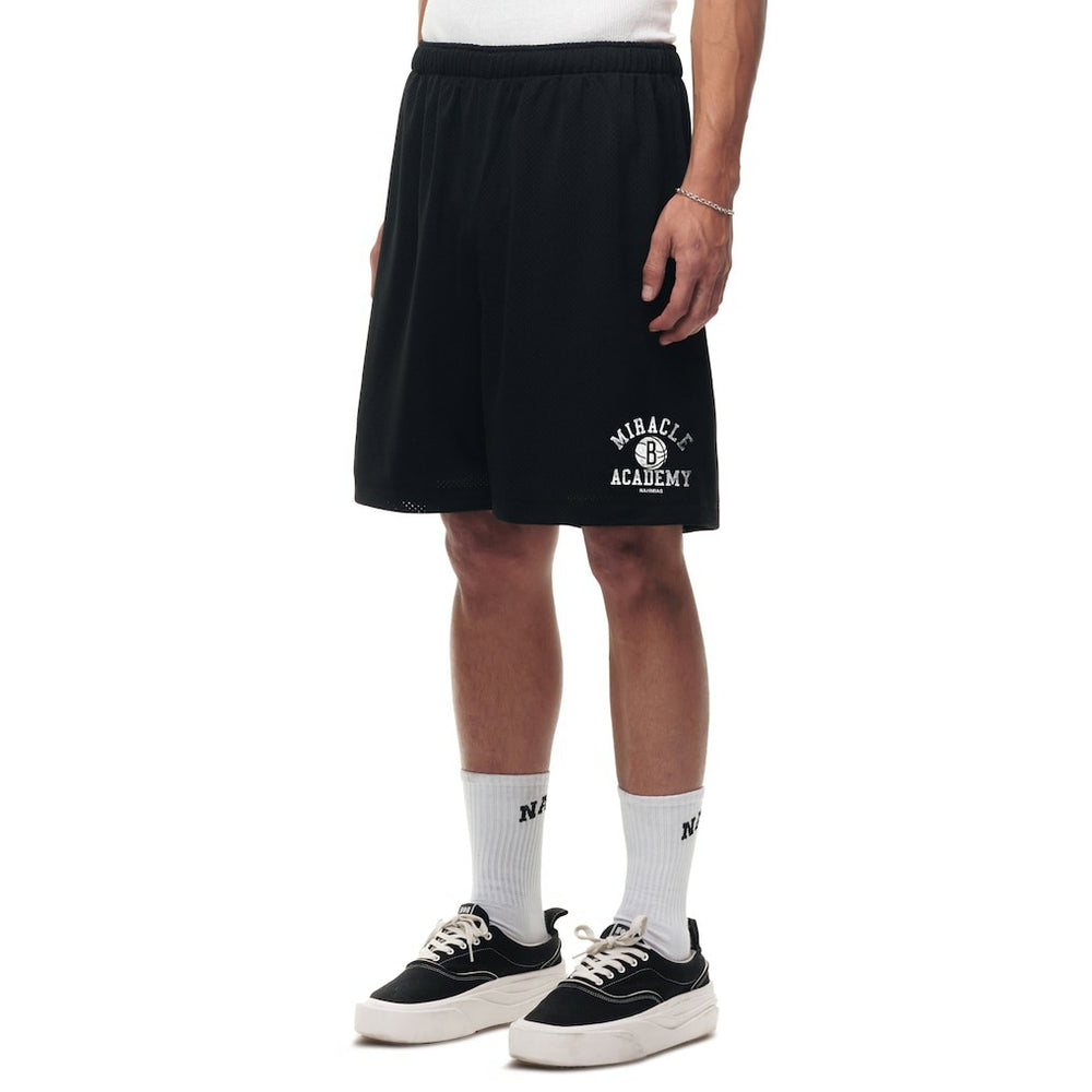 Black Brooklyn Nets Unisex Miracle Academy x NBA Collection Baggy Mesh P.E. Shorts | NBA