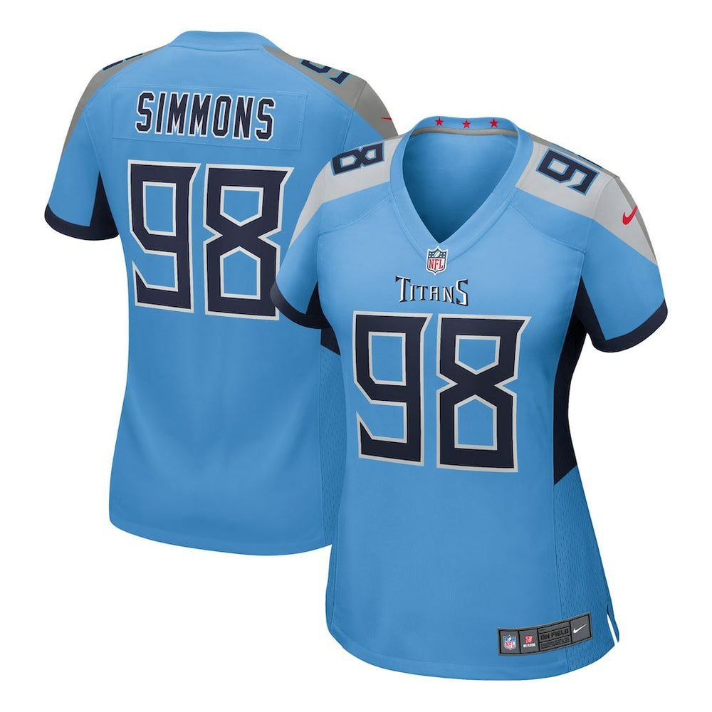 Tennessee Titans Jeffery Simmons  Women's Team Game Jersey | NFL New