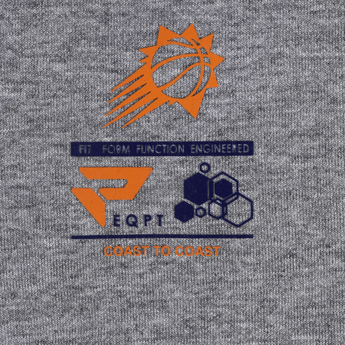 Heather Gray Phoenix Suns Protege Eco-Poly Interlock Fashion Tonal T-Shirt | NBA