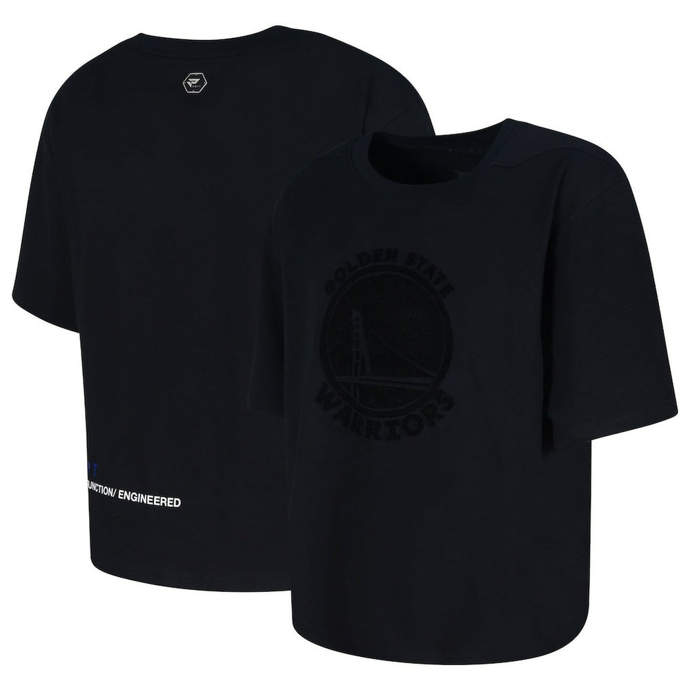 Black Golden State Warriors Protege Eco-Poly Interlock Fashion Tonal T-Shirt sale | NBA