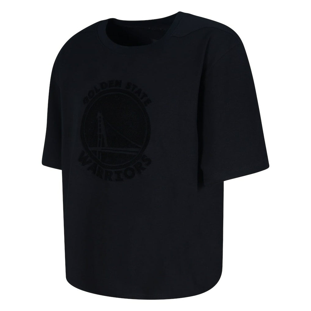 Black Golden State Warriors Protege Eco-Poly Interlock Fashion Tonal T-Shirt sale | NBA