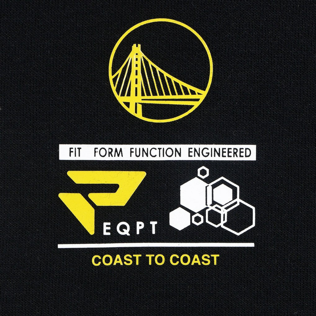 Black Golden State Warriors Protege Eco-Poly Interlock Fashion Tonal T-Shirt sale | NBA