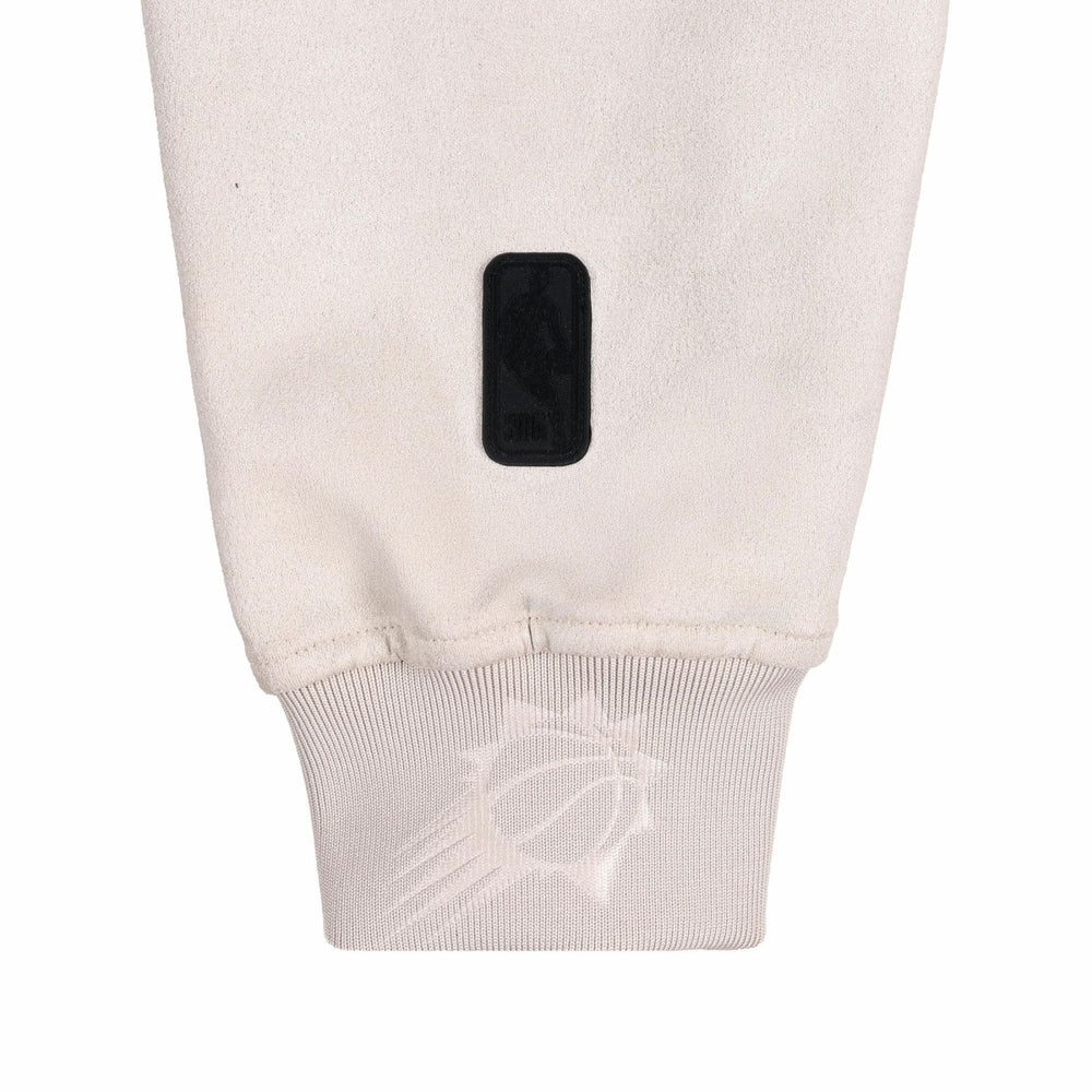 Cream Phoenix Suns Protege Eco-Friendly Functional Suede Fashion Tonal Hoodie | NBA