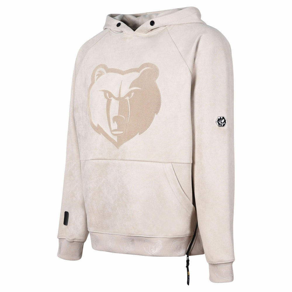 Cream Memphis Grizzlies Protege Eco-Friendly Functional Suede Fashion Tonal Hoodie | NBA