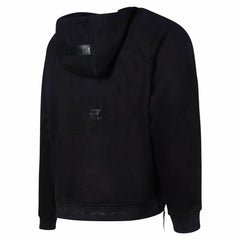 Black New York Knicks Protege Eco-Friendly Functional Suede Fashion Tonal Hoodie | NBA