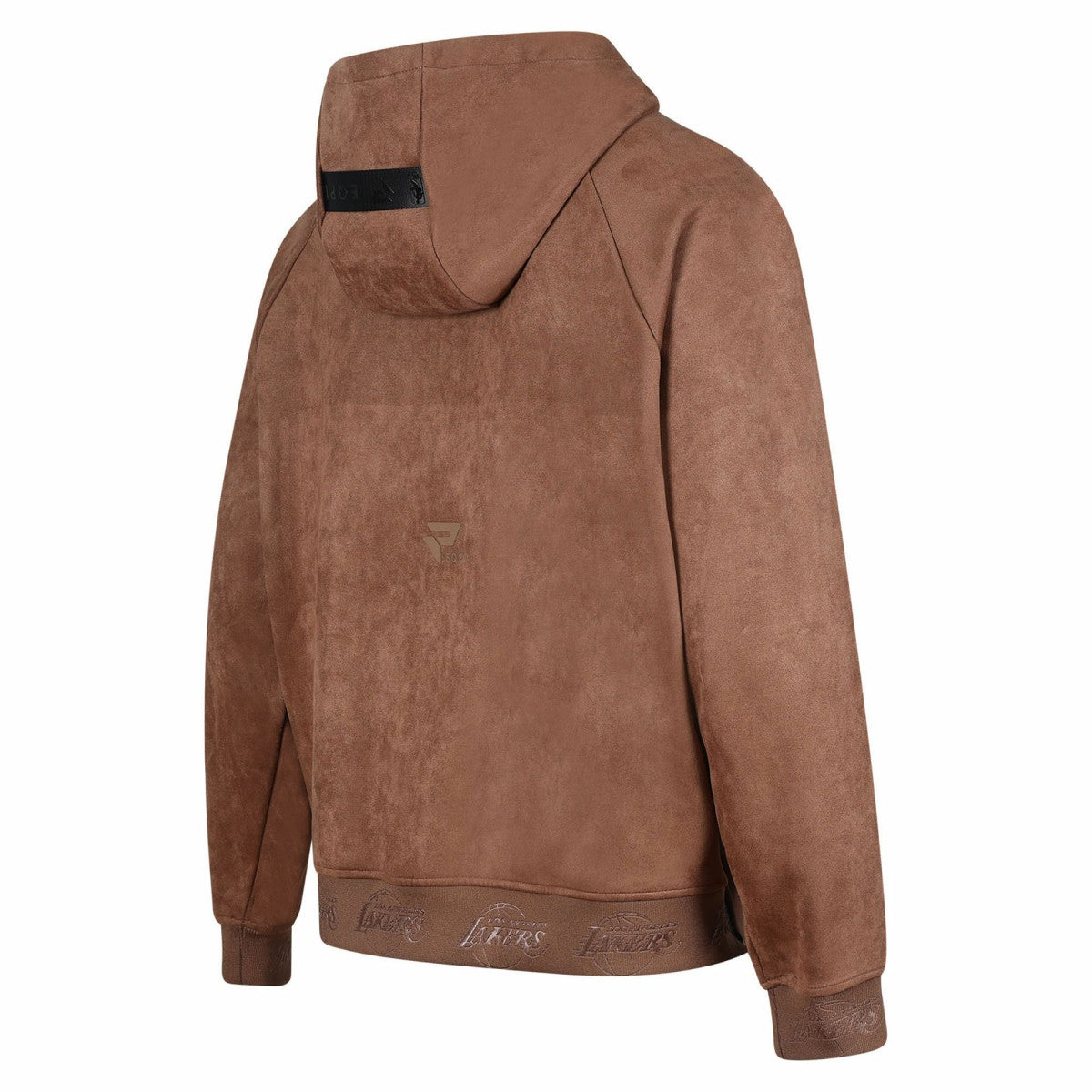 Brown Los Angeles Lakers Protege Eco-Friendly Functional Suede Fashion Tonal Hoodie | NBA