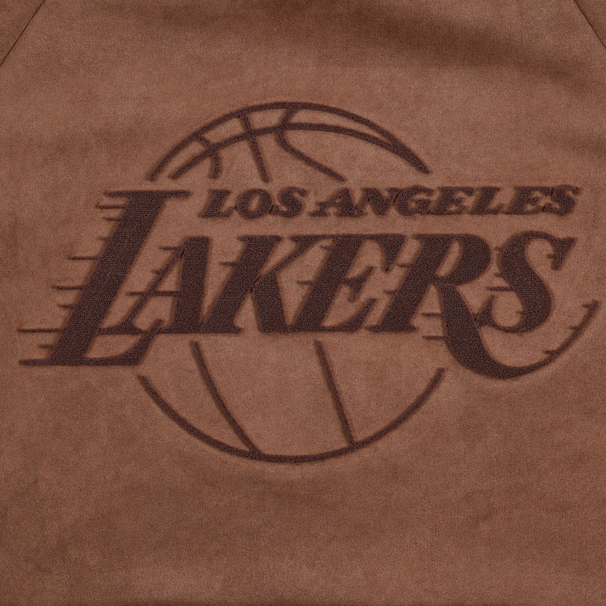 Brown Los Angeles Lakers Protege Eco-Friendly Functional Suede Fashion Tonal Hoodie | NBA