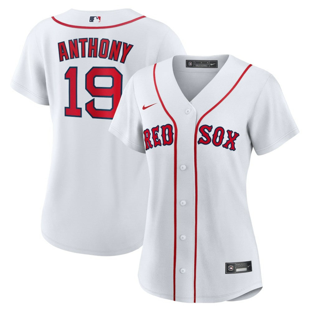 Roman Anthony Boston Red Sox Nike Women's Home Replica Jersey – White - MLB Jerseys