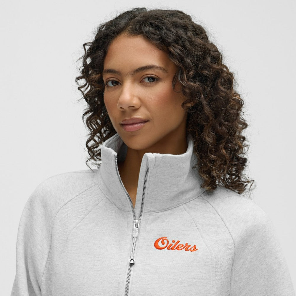 Edmonton Oilers lululemon Women's Long Scuba Oversized Half-Zip Funnel Neck -  NHL